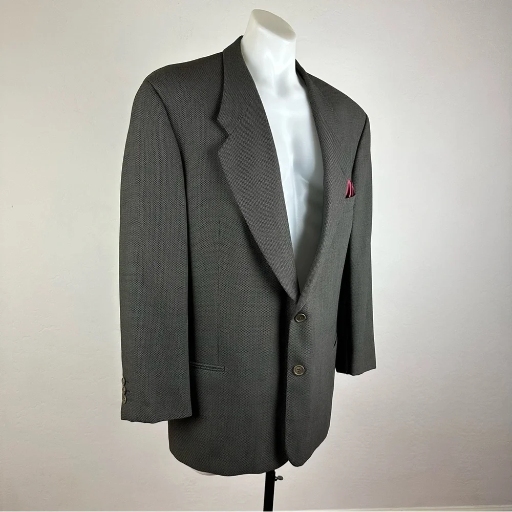 Giorgio Armani Virgin Wool Micro-Dot Sport Jacket